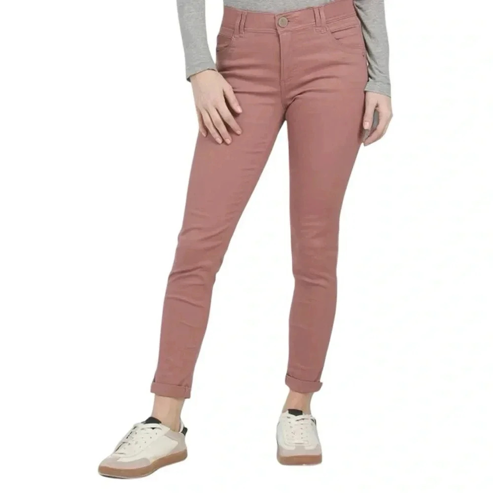 Democracy Ab Technology Ankle Skimmer High Rise Mauve Jeans, Wonen’s Size 14